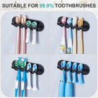 Electric Toothbrush Head Holder, Toothbrush Holders Wall Mounted, Adhesive - Image 8