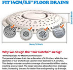 zaa Shower Drain Hair Catcher, 2 Pack Premium Silicone Drain Protector & Shower - Image 6