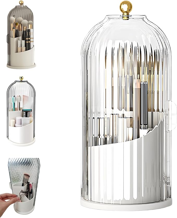 Concealed Toothbrush Holder, Rotating Bathroom Organizer Countertop, Toothbrush by Unknown