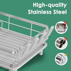 MOUKABAL Dish Drying Rack, Dish Rack, Stainless Steel Dish Racks - Image 3