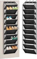 AOODA 10 Tier Clear Over the Door Shoe Organizer Storage, Deep Pockets Large by AOODA