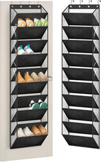 AOODA 10 Tier Clear Over the Door Shoe Organizer Storage, Deep Pockets Large by AOODA