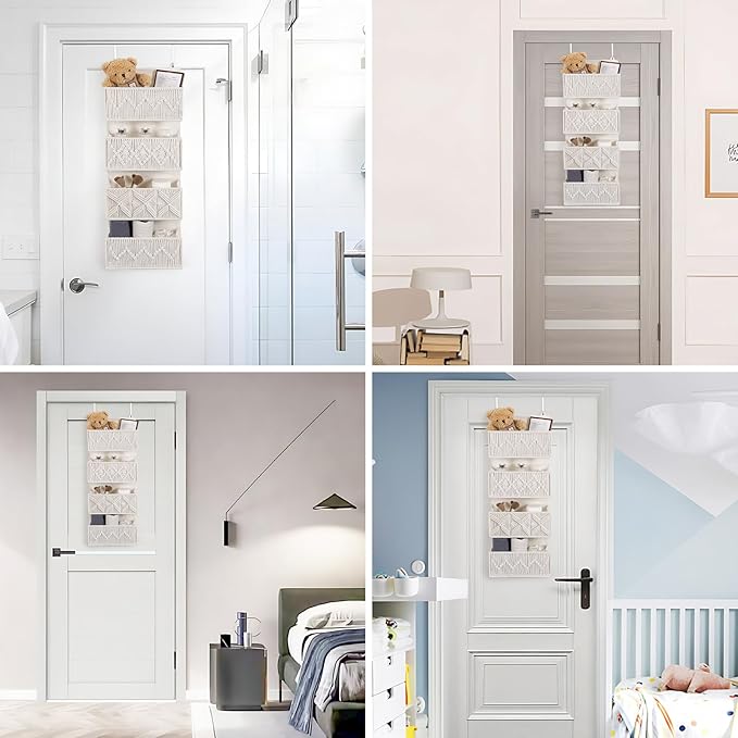 ANTIS'S HOME Nursery Over The Door Organizer Boho Decor Nursery Storage - Image 6