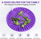 Drain Hair Catcher Durable Silicone Hair Stopper Shower Drain Covers - Image 8