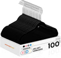 HOUSE DAY 14 Inch Kids Velvet Hangers 100 Pack, Durable Big Kid Hangers by HOUSEDAY