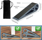 4 Pcs Heavy Duty Door Stopper for Bottom of Door, Aluminum & Rubber Door Stop - Image 2