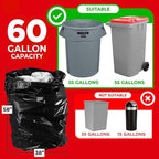 ToughBag 55-60 Gallon Heavy Duty Trash Bags - Image 2
