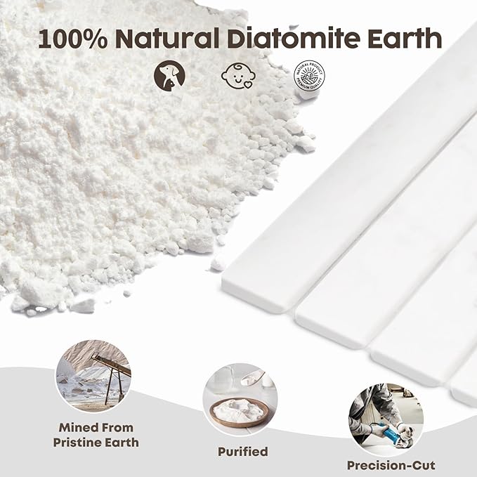 Large Stone Dish Drying Mat for Kitchen Counter, Premium Diatomaceous Earth - Image 4