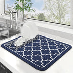 WISELIFE Dish Drying Mat Super Absorbent Drying Mat Large Dish Drying Mats by WiseLife