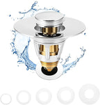 Fransiton Bathroom Sink Stopper, 1.1-1.77 Inch Basin Pop Up Sink Drain Stopper by Fransiton