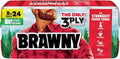 Brawny Tear-A-Square 3-Ply Paper Towels, 8 Triple Rolls = 24 Regular Rolls by Brawny%C2%AE