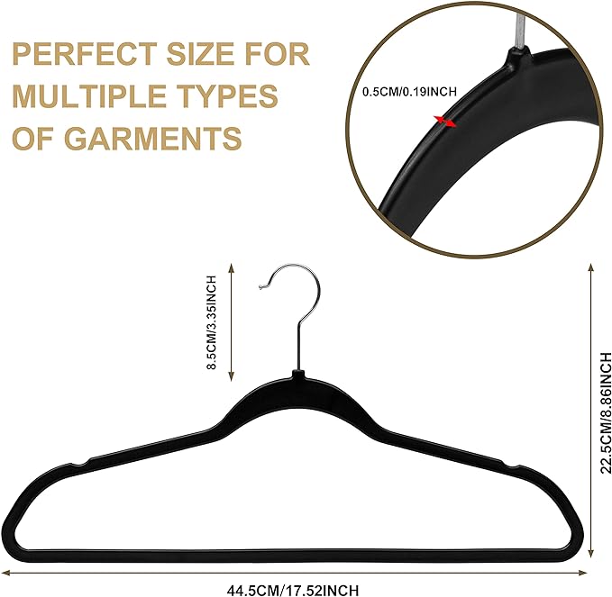 Quality Hangers 50 Pack Plastic Hangers - Image 2