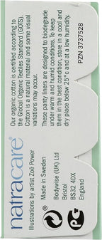 Natracare Organic Cotton Ultra Thin Panty Liners, Made - Image 7