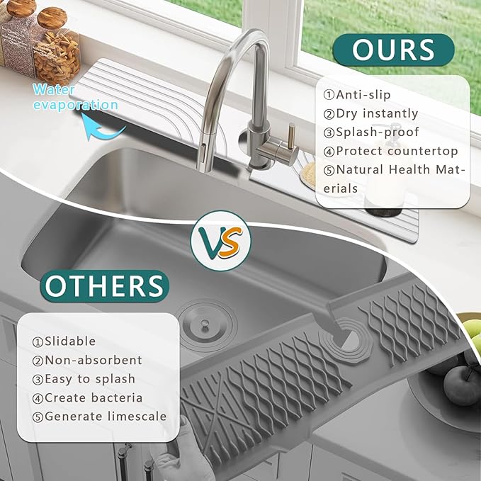 Kitchen Sink Diatomite Splash Guard - Image 5