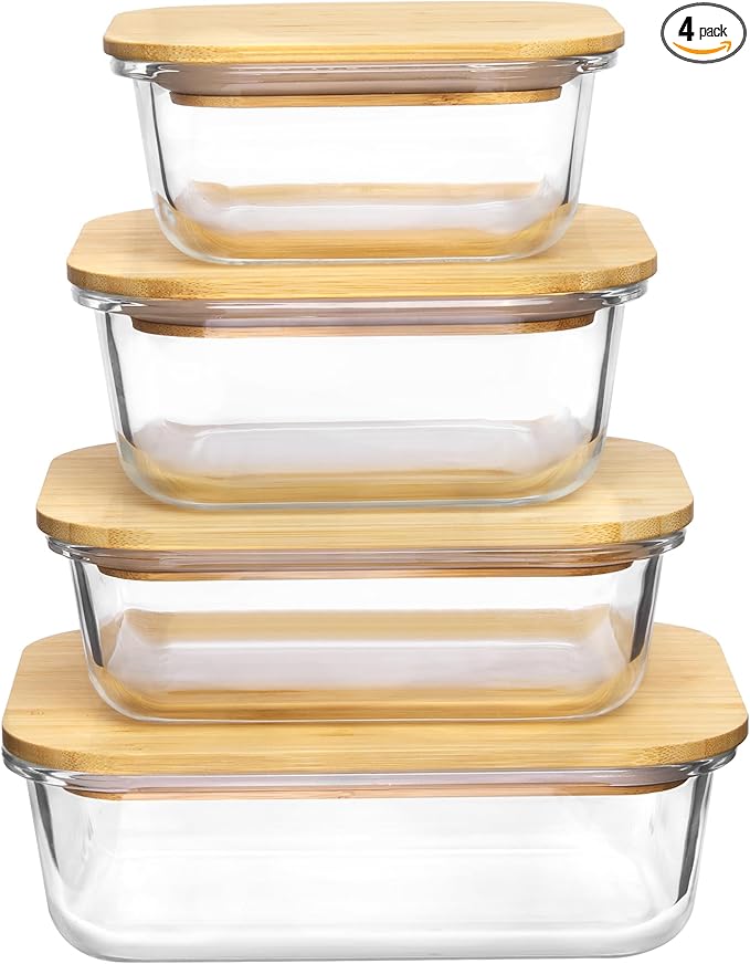 Vtopmart Glass Food Storage Containers by Vtopmart