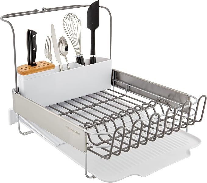 KitchenAid Full Size Compact to Full Capactiy Expandable Rust Resistant Dish - Image 2