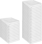 36 Pack 100% Cotton Wash Cloth, 12x12 Inch Highly Absorbent and Soft Feel by INFICRIME