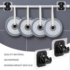 14PCS No Drill Curtain Rod Brackets No Drilling Self Adhesive Curtain Rod - Image 5