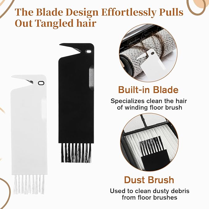 4 PCS Handheld Vacuum Cleaner Brush, Universal Dust Brush, 2 in 1 Vacuum Roller - Image 5