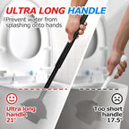 3 in 1 Toilet Brush and Plunger Set, Toilet Bowl Brush Plunger Set, Toilet - Image 2