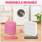 6 Pack Reusable Mop Pads Compatible - Image 6