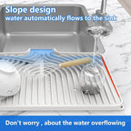 Dish Drying Matt for Kitchen Counter, Kitchen Dry Mats for Dishes Drying Pad - Image 4