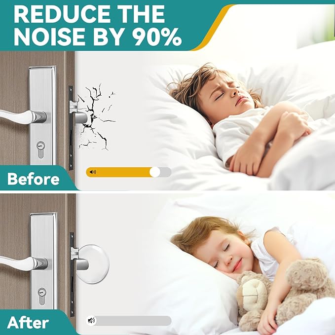 Door Stoppers for Wall, Etybetopstar 6Pack 2" Rubber Door Knob Wall Protectors - Image 6