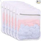 6-Pack Durable Honeycomb Mesh Laundry Bags by Dntorx