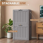 Patiowell 43 Gallon Resin Deck Box, Outdoor Storage Box for Patio Furniture, Deliveries, Pool Supplies,Waterproof and Lockable (Grey) - Image 3
