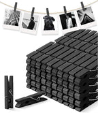 Clothes Pins Wooden Black Colored Clothespins by SFSOONEAT