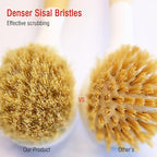 Wooden Dish Brush, Natural Bristle Dish Brushes - Image 3