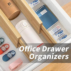 Bamboo Drawer Organizers 4 Pack, 17-22" Adjustable Spring Loaded Dividers - Image 6