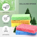 Cellulose Sponges, Heavy Duty Scrub Kitchen Sponge, Clean Tough Messes Without - Image 4