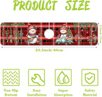 Chrismas Sink Faucet Absorbing Mat Christmas Sink Splash Guard Drying Mat - Image 2