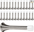24 Pack Spring Door Stops 3 1/4 Inch Flexible Heavy Duty Spring Door Stopper by KISEER
