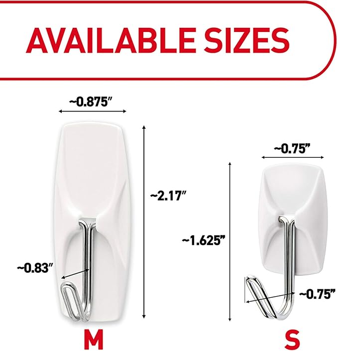 Command Small Wire Toggle Hooks, 28 Hooks and 32 Strips, Damage-Free Hanging - Image 9