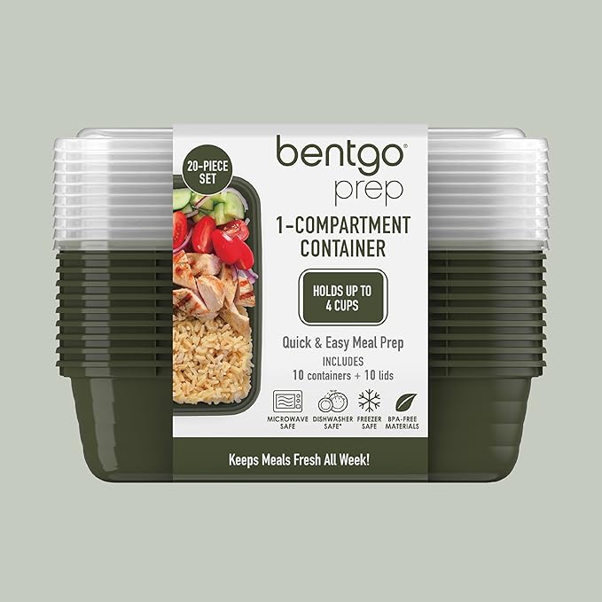 Bentgo Prep - 20-Piece 1-Compartment Reusable Meal Prep Containers - Image 8