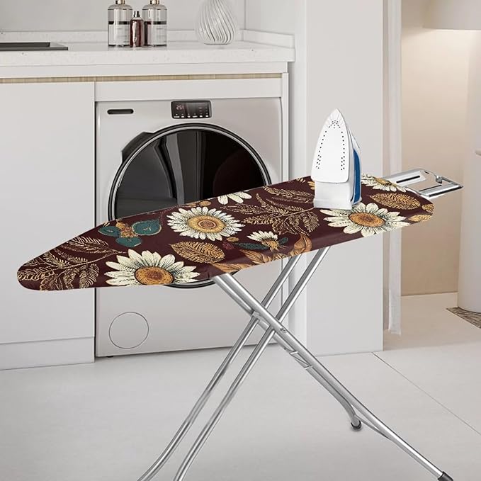 Daisy Print Ironing Board Cover Standard Size 15x54 Inch Iron Cover - Image 2