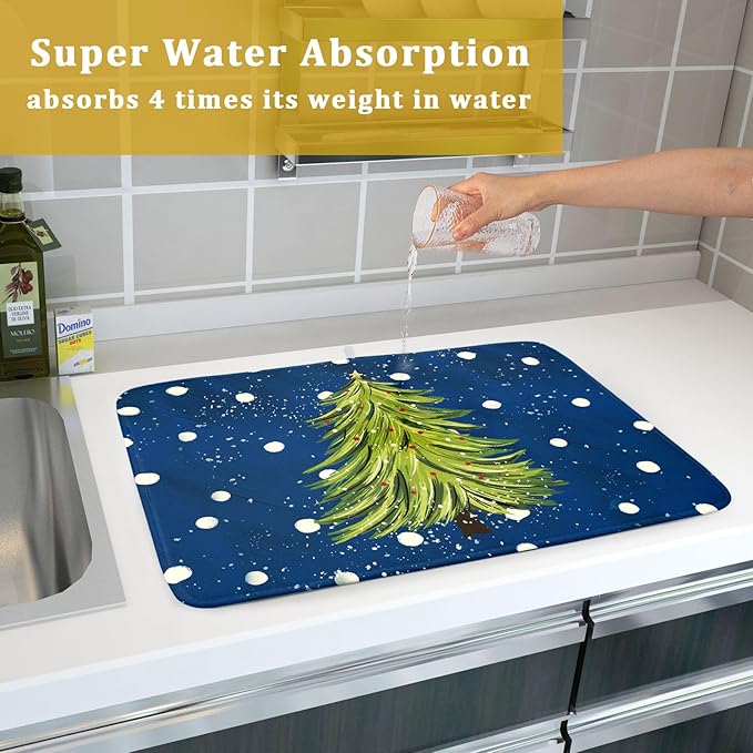 Christmas Tree Dish Drying Mat 18 x 24 Inch - Image 7