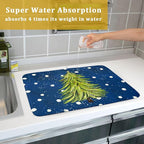 Christmas Tree Dish Drying Mat 18 x 24 Inch - Image 7
