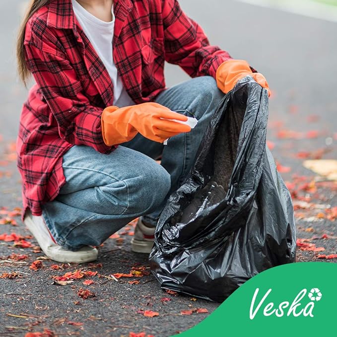 Veska 55-60 Gallon Trash Bags Heavy Duty 50-60 Gallon Large Black Garbage Bags - Image 9
