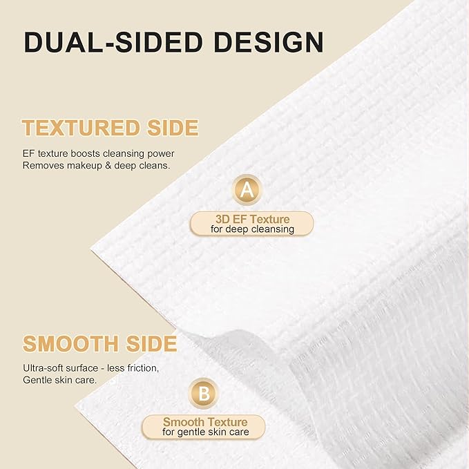 Face Towels, XL Facial Dry Towels 10x12 Inch, Biodegradable Disposable Face - Image 6