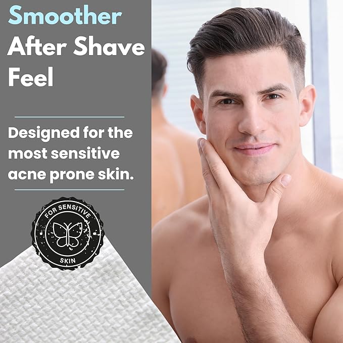 Large Disposable Face Towels, Facial Wipes, Super Soft and Thick Shaving Face - Image 4