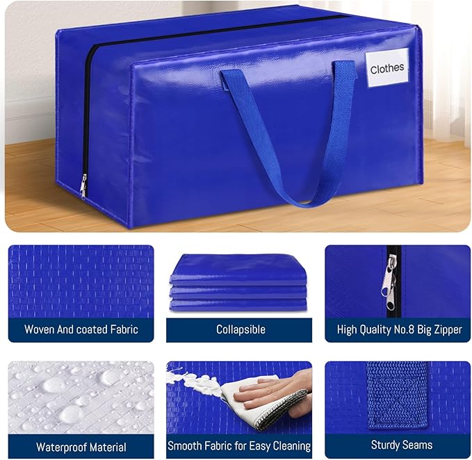 BlissTotes Moving Bags, Heavy Duty Moving Supplies & Storage Bags, Extra Large - Image 3