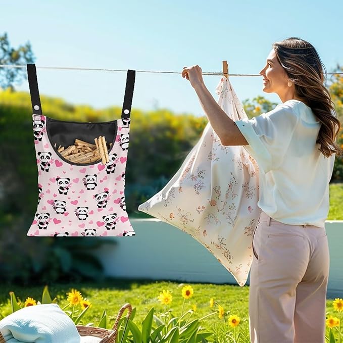 Clothes Pin Hanging Bag, Large Capacity Clothespin Bag Clothes Pin Hanging Bag - Image 2