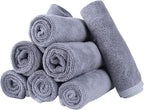 Microfiber Facial Cloths, 8 Pack, Super Absorbent, Quick Drying Fast, by Mars+wings