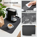 Coffee Mat 24x16 Inch, Absorbent Hide Stain Rubber Backed Dish Drying Mat - Image 4