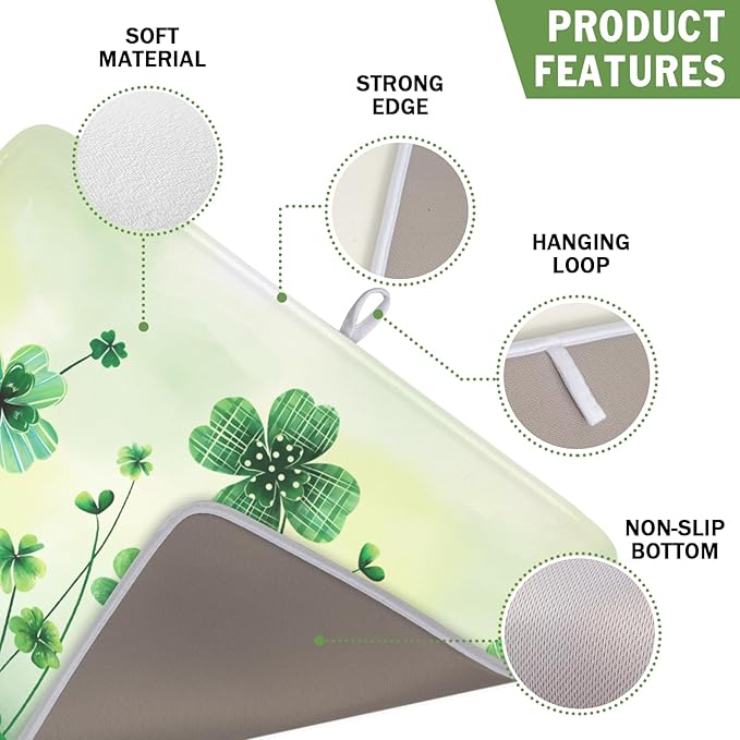 St Patrick's Day Dish Drying Mat - Image 3
