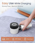 BEAUTURAL Fabric Shaver and Lint Remover, Rechargeable Electric Sweater Shaver - Image 6