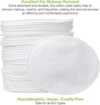 ForPro Premium 100% Cotton Ovals, Ultra-Plush Extra-Absorbent Lint-Free 3" - Image 4
